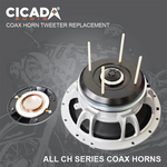 Cicada Coax Horn Speaker 6.5" (2Ω and 4Ω) (Pair)